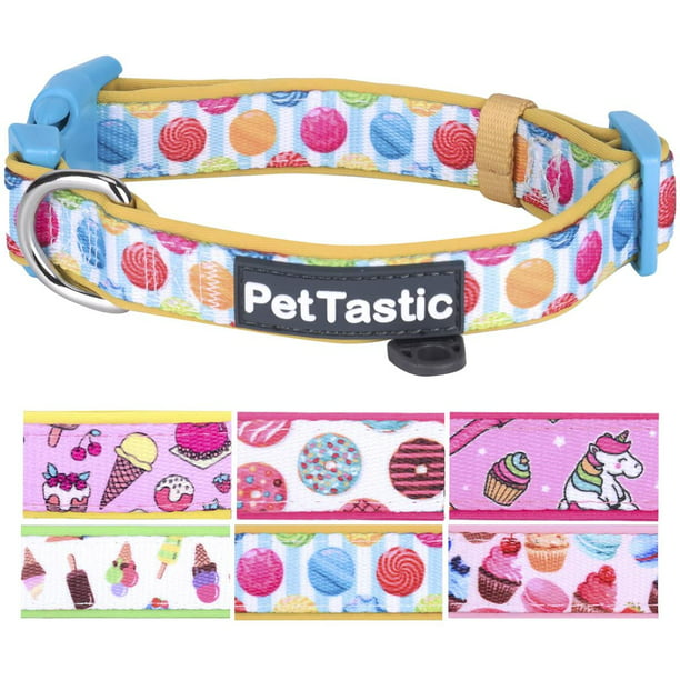 At The Beach Patterns Standard Easy-Snap Collar Yellow Dog Design Pet Collar All-Sizes